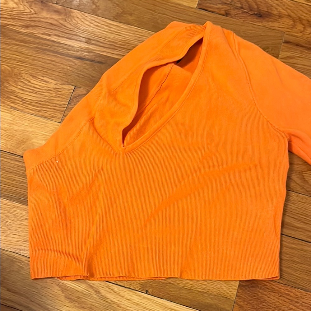Orange One-Shoulder Top - Picture 3 of 3